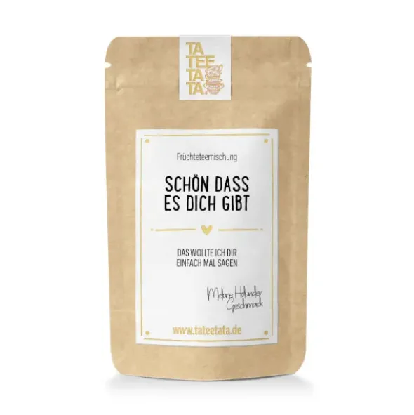 Tee Geschenktüte - Schön dass es dich gibt