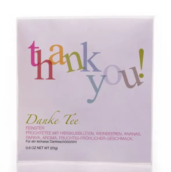 Tee im Umschlag - Danke Tee