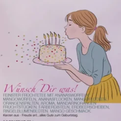 Tee im Umschlag - Geburtstagstee Wünsch Dir was!