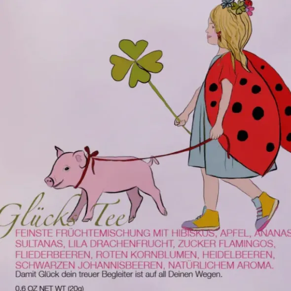Tee im Umschlag - Glück Beetle Girl
