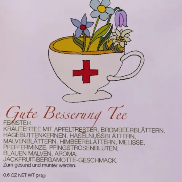 Tee im Umschlag - Gute Besserung Tee