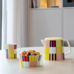 Teekanne mit Teesieb HAVANNA 1,2 L, Porzellan bunt
