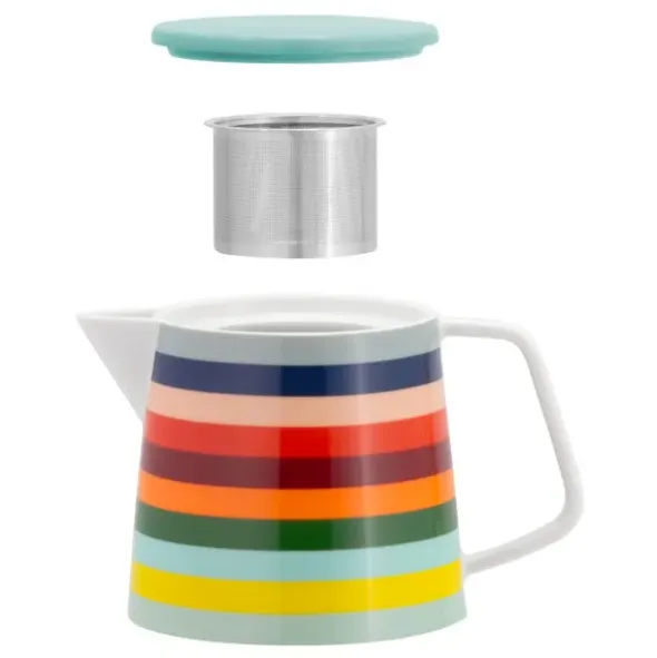 Teekanne mit Teesieb LORENZO 1,2 L, Porzellan bunt