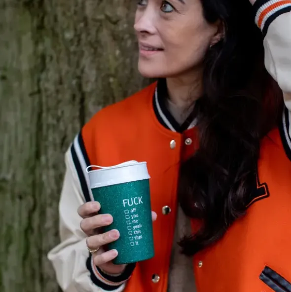 Thermobecher FUCK - ISO TO GO Coffee Becher 400 ml