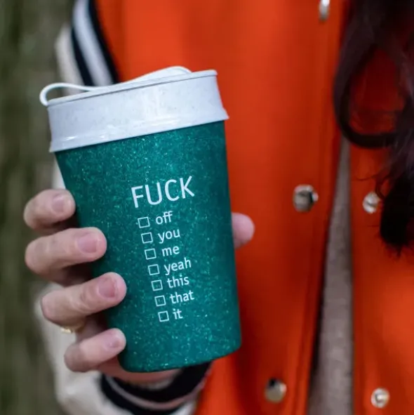 Thermobecher FUCK - ISO TO GO Coffee Becher 400 ml
