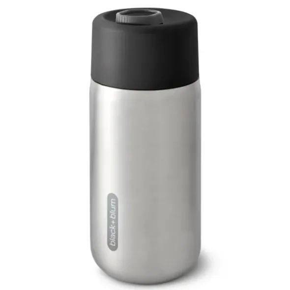 Thermobecher Travel Cup Edelstahl 340 ml schwarz