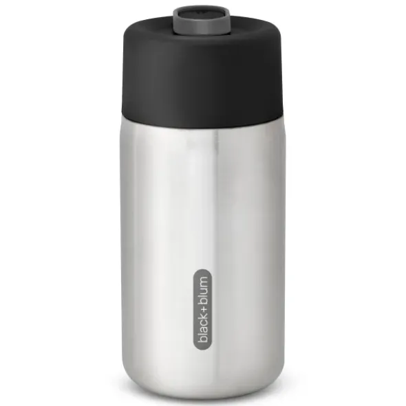 Thermobecher Travel Cup Edelstahl 340 ml schwarz