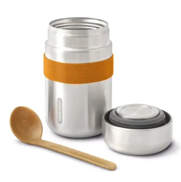 Thermo Lunchpot FOOD FLASK mit Löffel 400 ml orange