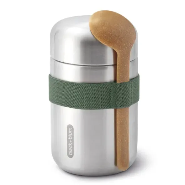 Thermo Lunchpot FOOD FLASK mit Löffel 400 ml olive