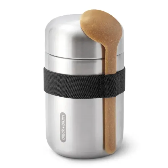 Thermo Lunchpot FOOD FLASK mit Löffel 400 ml schwarz