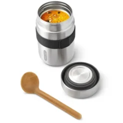 Thermo Lunchpot FOOD FLASK mit Löffel 400 ml schwarz