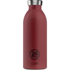 Thermosflasche 0,5 l CLIMA aus Edelstahl, stone country red