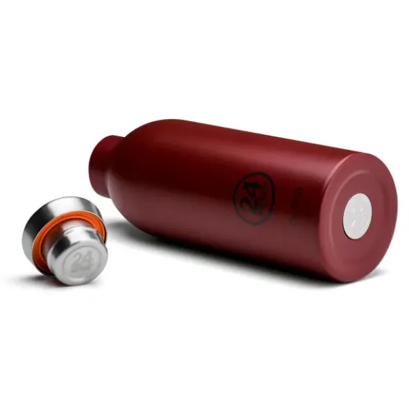 Thermosflasche 0,5 l CLIMA aus Edelstahl, stone country red