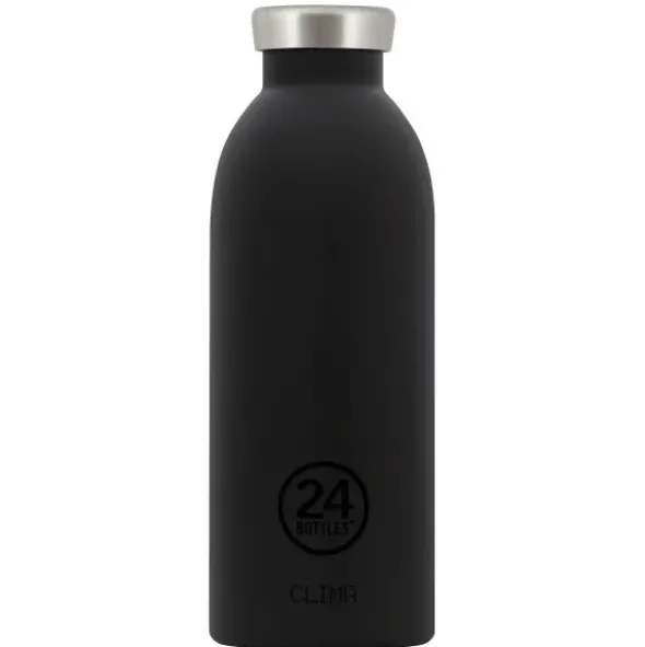 Thermosflasche 0,5 l CLIMA aus Edelstahl, schwarz