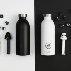 Thermosflasche 0,5 l CLIMA aus Edelstahl, schwarz