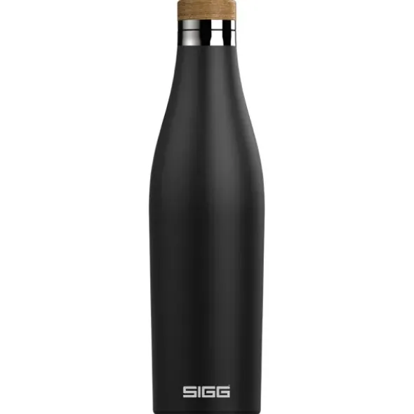 Thermosflasche 0,5 l MERIDIAN Edelstahl - schwarz