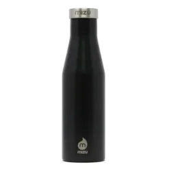 Thermosflasche Slim S4 Edelstahl 415 ml, Enduro schwarz