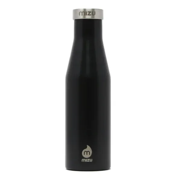Thermosflasche Slim S4 Edelstahl 415 ml, Enduro schwarz