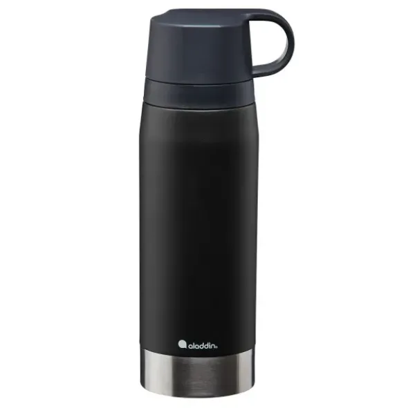 Thermoskanne mit 2 Becher CITYPARK TWIN CUP 1,1 l schwarz