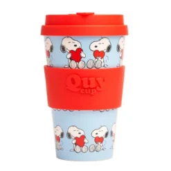 To Go Becher Peanuts - Motiv Snoopy mit rotem Herz