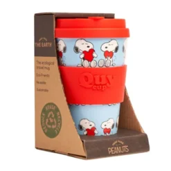 To Go Becher Peanuts - Motiv Snoopy mit rotem Herz