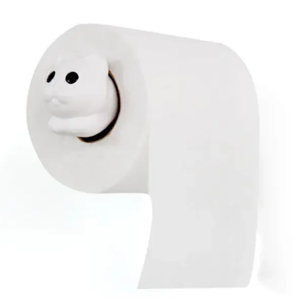 Toilettenpapierhalter ROLL MEO, Katze Juliet weiß