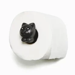 Toilettenpapierhalter ROLL MEO, Katze Juliet schwarz