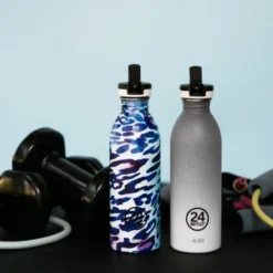Trinkflasche ATHLEISURE mit Sporttrinkverschluss 0,5 l Edelstahl, coral pulse