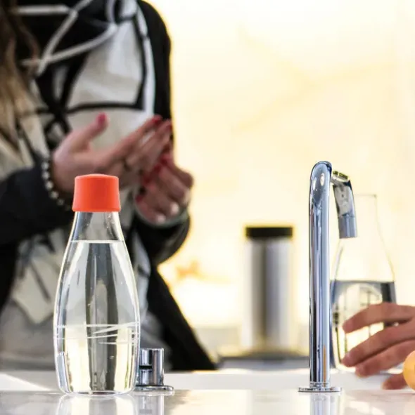 Trinkflasche aus Glas 0,5 l