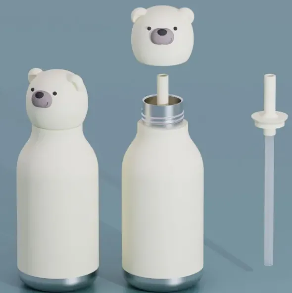 Trinkflasche Bestie Bär 460 ml, Edelstahl doppelwandig