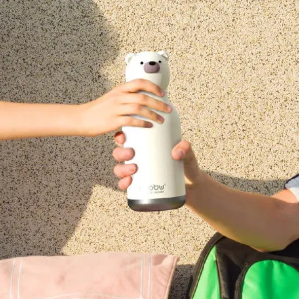 Trinkflasche Bestie Bär 460 ml, Edelstahl doppelwandig