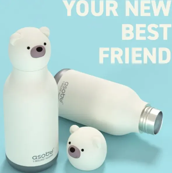 Trinkflasche Bestie Bär 460 ml, Edelstahl doppelwandig