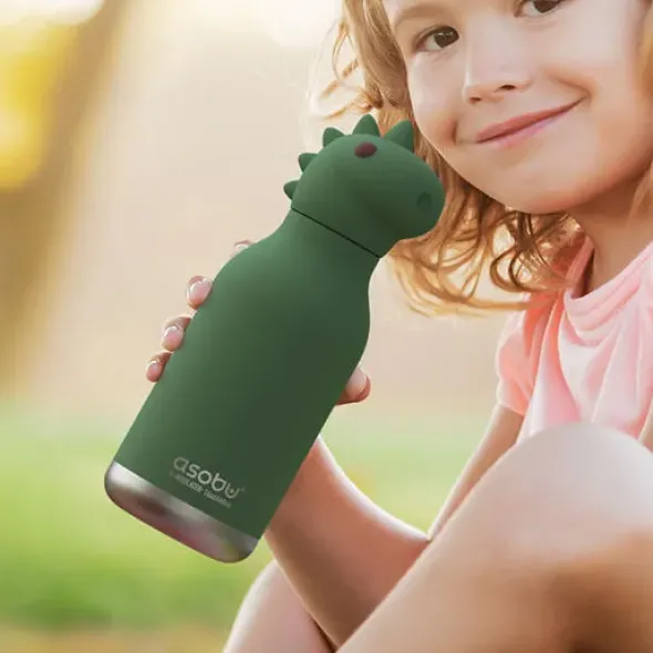 Trinkflasche Bestie Dino 460 ml, Edelstahl doppelwandig