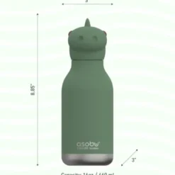 Trinkflasche Bestie Dino 460 ml, Edelstahl doppelwandig