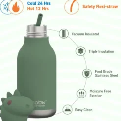 Trinkflasche Bestie Dino 460 ml, Edelstahl doppelwandig