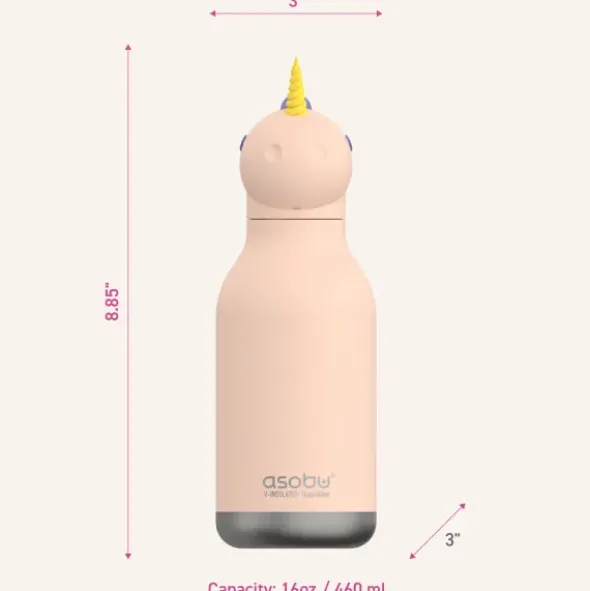 Trinkflasche Bestie Einhorn 460 ml, Edelstahl doppelwandig