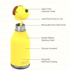 Trinkflasche Bestie Hund 460 ml, Edelstahl doppelwandig