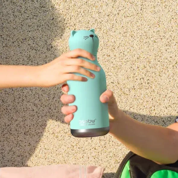 Trinkflasche Bestie Katze 460 ml, Edelstahl doppelwandig