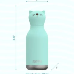 Trinkflasche Bestie Katze 460 ml, Edelstahl doppelwandig