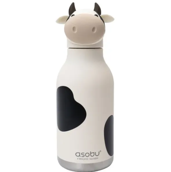 Trinkflasche Bestie Kuh 460 ml, Edelstahl doppelwandig