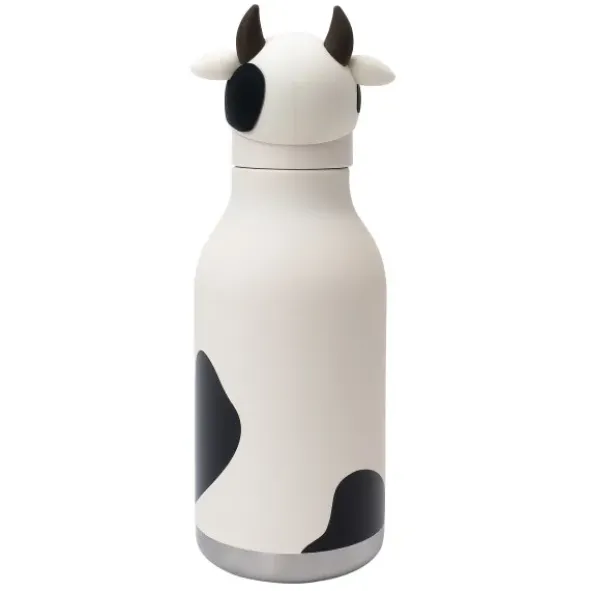 Trinkflasche Bestie Kuh 460 ml, Edelstahl doppelwandig
