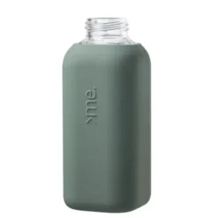 Trinkflasche Glas/Silikonhülle 0,6 l, pine green (dunkelgrün)