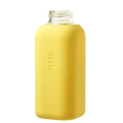Trinkflasche Glas/Silikonhülle 0,6 l, yellow (gelb)