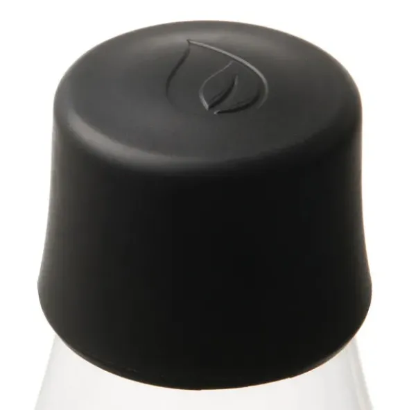 Trinkflasche 0,8 l schwarz