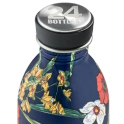 Trinkflasche 0,5 l URBAN aus Edelstahl, Blumen-Print