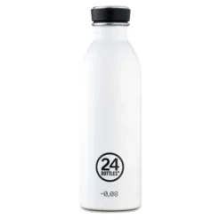 Trinkflasche 0,5 l URBAN aus Edelstahl, weiß
