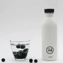 Trinkflasche 0,5 l URBAN aus Edelstahl, weiß