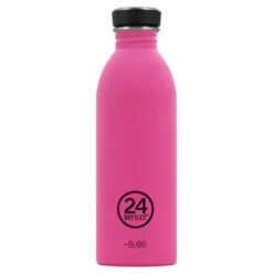 Trinkflasche 0,5 l URBAN aus Edelstahl, pink