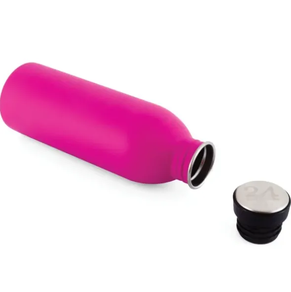 Trinkflasche 0,5 l URBAN aus Edelstahl, pink
