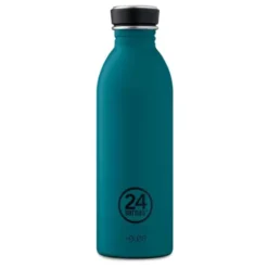 Trinkflasche 0,5 l URBAN aus Edelstahl, petrol - atlantic bay